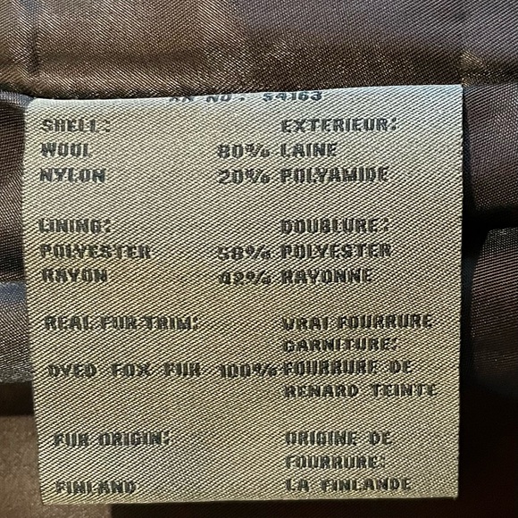 Fur trimmed wool coat - Picture 4 of 5